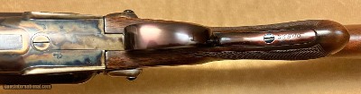 ANTIQUE WJ JEFFERY 12 BORE DOUBLE HAMMER RIFLE CUSTOM BUILT BY KIRK MERRINGTON 28” BARRELS WITH CLAW MOUNTED SWAROVSKI SCOPE ACCURATE RIFLE - Image 8 of 23