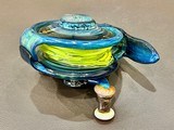 HAND BLOWN GLASS FLY REEL BY MICHAEL HOPKO ABSOLUTELY STUNNING WORK - 3 of 4