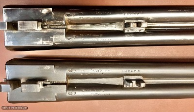 FREDERICK WILLIAMS LONDON & BIRMINGHAM “THE COLONIAL” 12GA BOXLOCK TRAP/SKEET TWO BARREL SET LEFT HAND STOCK 30” M/F 26” SK/SK 3” 1 1/2OZ NITRO PROOF - Image 22 of 23