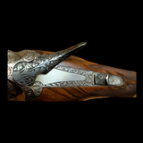 PERAZZI SCO 12GA 32” BARRELS WITH EIGHT TEAGUE CHOKES FULL COVERAGE SCROLL ENGRAVING WITH CHIMERA FIGURES FIGURED WOOD CLAYS/HELICE/PIGEON GUN - 4 of 25