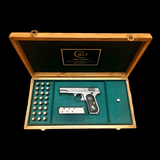 EXCELLENT ORIGINAL CONDITION COLT 1908 .380ACP WITH FRENCH FITTED PRESENTATION CASE