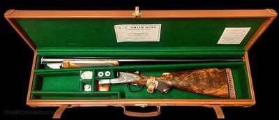 *** SOLD *** LC SMITH 12GA SPECIALTY GRADE 32” VENT RIB F/F LIVE PIGEON TRAP GUN HIGHLY FIGURED MONTE CARLO STOCK 8LBS 12OZ
BUILT IN 1925 CASED