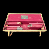 JAMES PURDEY THREE GUN CANVAS & LEATHER MOTOR CASE FITTED FOR 30” BARRELS - 2 of 4