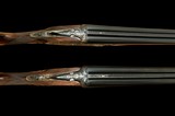 AYA #2 .410 SIDELOCK EJECTOR CONSECUTIVE SN TRUE PAIR 27” TEAGUE CHOKED BARRELS WELL FIGURED WOOD WITH LEATHER PADS STUNNING BRACE OF SMALLBORE GUNS - 3 of 16