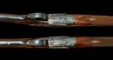 AYA #2 .410 SIDELOCK EJECTOR CONSECUTIVE SN TRUE PAIR 27” TEAGUE CHOKED BARRELS WELL FIGURED WOOD WITH LEATHER PADS STUNNING BRACE OF SMALLBORE GUNS - 5 of 16