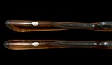 AYA #2 .410 SIDELOCK EJECTOR CONSECUTIVE SN TRUE PAIR 27” TEAGUE CHOKED BARRELS WELL FIGURED WOOD WITH LEATHER PADS STUNNING BRACE OF SMALLBORE GUNS - 13 of 16