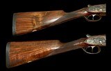 AYA #2 .410 SIDELOCK EJECTOR CONSECUTIVE SN TRUE PAIR 27” TEAGUE CHOKED BARRELS WELL FIGURED WOOD WITH LEATHER PADS STUNNING BRACE OF SMALLBORE GUNS - 12 of 16