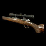 C.L. MOORE MICHIGAN CUSTOM 7MM MAG/.458 WIN MAG SWITCH BARREL/TAKEDOWN BOLT ACTION RIFLE BUILT ON ARGENTINE 1909 ACTION PLAINS/DANGEROUS GAME RIFLE - 2 of 22