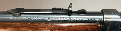 PRE WAR WINCHESTER MODEL 65 25-20 DELUXE STYLE SOLD NEW IN ENGLAND WITH BRITISH PROOF EXCELLENT CONDITION FAST HANDLING LEVER ACTION RIFLE BUILT 1940 - Image 7 of 19