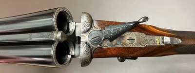 ***SOLD*** HOLLAND & HOLLAND BADMINTON 2” 12 BORE HAND DETACHABLE SIDELOCK EJECTOR 28” IC/IC BARRELS FINE CONDITION BETWEEN THE WARS GUN - Image 5 of 25