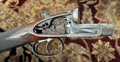 ***SOLD*** HOLLAND & HOLLAND BADMINTON 2” 12 BORE HAND DETACHABLE SIDELOCK EJECTOR 28” IC/IC BARRELS FINE CONDITION BETWEEN THE WARS GUN - Image 24 of 25