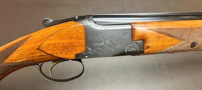 1957 BROWNING SUPERPOSED 12GA 28” M/F SOLID RIB BARRELS FIGURED WOOD NICE ORIGINAL CONDITION CLASSIC O/U FIELD GUN