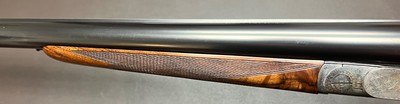 AUGUSTE FRANCOTTE VL&D NEW YORK RETAILED MODEL 14E LIGHTWEIGHT (5LBS 15OZ) 12GA BOXLOCK EJECTOR 26” IC/LM BARRELS FIGURED WOOD BUILT IN 1934 - Image 11 of 20