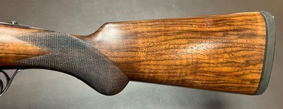 AUGUSTE FRANCOTTE VL&D NEW YORK RETAILED MODEL 14E LIGHTWEIGHT (5LBS 15OZ) 12GA BOXLOCK EJECTOR 26” IC/LM BARRELS FIGURED WOOD BUILT IN 1934 - Image 15 of 20