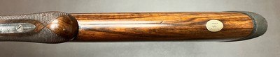 AUGUSTE FRANCOTTE VL&D NEW YORK RETAILED MODEL 14E LIGHTWEIGHT (5LBS 15OZ) 12GA BOXLOCK EJECTOR 26” IC/LM BARRELS FIGURED WOOD BUILT IN 1934 - Image 16 of 20