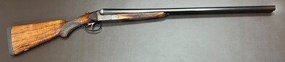 AUGUSTE FRANCOTTE VL&D NEW YORK RETAILED MODEL 14E LIGHTWEIGHT (5LBS 15OZ) 12GA BOXLOCK EJECTOR 26” IC/LM BARRELS FIGURED WOOD BUILT IN 1934 - Image 17 of 20