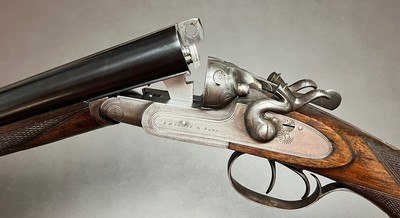 I.HOLLIS & SONS BIRMINGHAM & LONDON 20GA HAMMERGUN 30M/M BARRELS FIGURED WOOD SWEET HANDLING LONG BARRELED SMALLBORE BUILT IN THE 1930 S