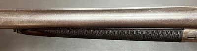 ANTIQUE E.M REILLY LONDON 10 BORE WILDFOWL HAMMERGUN 30” CYL/CYL FINE DAMASCUS BARRELS MODERN 2 5/8” NITRO PROOF FIGURED WOOD BUILT IN 1879 - Image 8 of 20