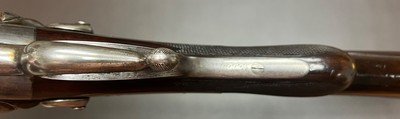 ANTIQUE E.M REILLY LONDON 10 BORE WILDFOWL HAMMERGUN 30” CYL/CYL FINE DAMASCUS BARRELS MODERN 2 5/8” NITRO PROOF FIGURED WOOD BUILT IN 1879 - Image 4 of 20
