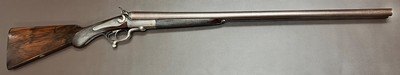 ANTIQUE E.M REILLY LONDON 10 BORE WILDFOWL HAMMERGUN 30” CYL/CYL FINE DAMASCUS BARRELS MODERN 2 5/8” NITRO PROOF FIGURED WOOD BUILT IN 1879 - Image 17 of 20