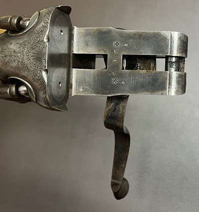 ANTIQUE J.J LANGLEY LUTON 12GA BEST LIVE PIGEON HAMMERGUN 30” M/F BARRELS 3” NITRO PROOF FINE CONDITION LONDON BUILT COMPETITION GUN COMPLETED IN 1891 - Image 24 of 25