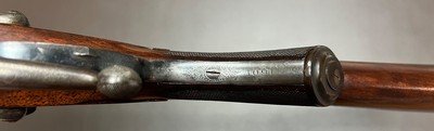 ANTIQUE J.J LANGLEY LUTON 12GA BEST LIVE PIGEON HAMMERGUN 30” M/F BARRELS 3” NITRO PROOF FINE CONDITION LONDON BUILT COMPETITION GUN COMPLETED IN 1891 - Image 6 of 25