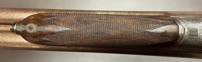 ANTIQUE J.J LANGLEY LUTON 12GA BEST LIVE PIGEON HAMMERGUN 30” M/F BARRELS 3” NITRO PROOF FINE CONDITION LONDON BUILT COMPETITION GUN COMPLETED IN 1891 - Image 9 of 25