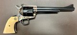 COLT NEW FRONTIER SAA .44 SPECIAL 3RD GEN 7.5” BARREL FACTORY CHECKERED IVORY GRIPS EXCELLENT AS NEW BUILT IN 1980