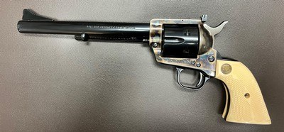 COLT NEW FRONTIER SAA .44 SPECIAL 3RD GEN 7.5” BARREL FACTORY CHECKERED IVORY GRIPS EXCELLENT AS NEW BUILT IN 1980 - Image 2 of 6