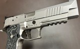 SIG SAUER P226 X5 SUPERMATCH 9MM 5” BARREL GERMAN MADE MASTERSHOP PISTOL EXCELLENT AS NEW WITH CASE & TEST TARGET - 4 of 6