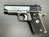 SCARCE COLT OFFICERS ELITE 1911 .45 ACP SERIES 80 3.5” BARREL ORIGINAL POUCH & PAPERWORK BUILT IN 1989 - 2 of 10