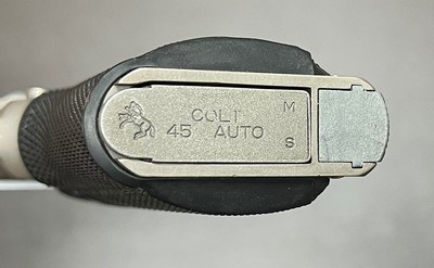 SCARCE COLT OFFICERS ELITE 1911 .45 ACP SERIES 80 3.5” BARREL ORIGINAL POUCH & PAPERWORK BUILT IN 1989 - Image 7 of 10
