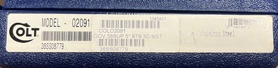 NEW IN BOX COLT 1911 SERIES 80 STAINLESS STEEL SUPER 38 AUTO PISTOL TWO FACTORY MAGS UNFIRED BUILT IN 2006 - Image 8 of 8