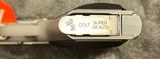 NEW IN BOX COLT 1911 SERIES 80 STAINLESS STEEL SUPER 38 AUTO PISTOL TWO FACTORY MAGS UNFIRED BUILT IN 2006 - 5 of 8