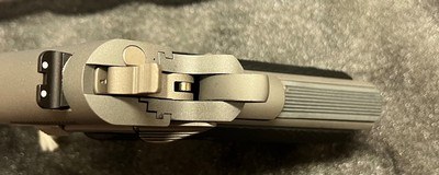 NEW IN BOX COLT 1911 SERIES 80 STAINLESS STEEL SUPER 38 AUTO PISTOL TWO FACTORY MAGS UNFIRED BUILT IN 2006 - Image 6 of 8
