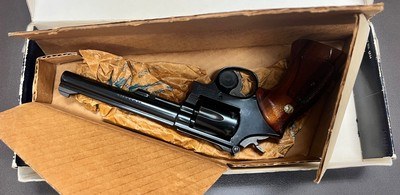 S&W K-22 MASTERPIECE MODEL 48-4 .22 MRF 6” BARREL FINE ORIGINAL CONDITION WITH BOX/PAPERWORK BUILT IN 1986 - Image 9 of 10