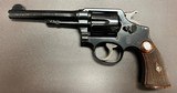 1940 SMITH & WESSON M&P 5” BARREL .38 SPECIAL (PRE MODEL 10) FIVE SCREW HIGH POLISH BLUE FINE ORIGINAL CONDITION - 1 of 6