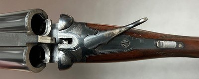RARE A.H. FOX SPE 20GA 2 3/4” CHAMBERS 28” M/F BARRELS 6LBS 1OZ FOX-KAUTZKY SINGLE TRIGGER FINE ORIGINAL CONDITION BUILT IN 1937 - Image 4 of 23