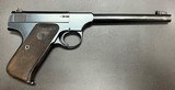 PRE WW2 COLT WOODSMAN TARGET 1ST SERIES .22LR PISTOL 6” BARREL THREE MAGAZINES BUILT IN 1938 - 2 of 9
