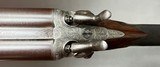 BOSS & CO 12 BORE HAMMERGUN 29 3/4” CYL/IC FINE DAMASCUS BARRELS NICLEY FIGURED WOOD WITH IDEAL MODERN DIMENSIONS CASED ORIGINALLY BUILT IN 1862 - Image 4 of 23