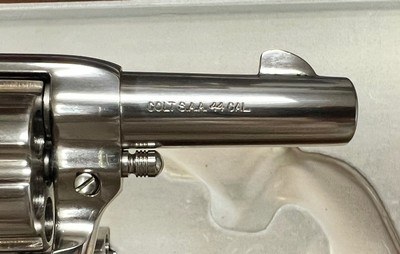 PRESENTATION CASED 3RD GEN COLT SAA SHERIFFS MODEL DUAL CYLINDER .44 SPECIAL/.44-40 UNFIRED AS NEW CONDITION - Image 8 of 11