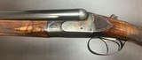 AUGUSTE FRANCOTTE VL&D NEW YORK RETAILED MODEL 14E LIGHTWEIGHT (5LBS 15OZ) 12GA BOXLOCK EJECTOR 26” IC/LM BARRELS FIGURED WOOD BUILT IN 1934 - Image 2 of 20