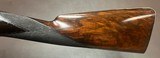 LINCOLN JEFFRIES 28GA BEST QUALITY TOP LEVER HAMMERGUN 28” F/F BARRELS MODERN 2 3/4” NITRO PROOF FIGURED WOOD WITH GREAT DIMENSIONS 5LBS 10OZ CASED - Image 12 of 22