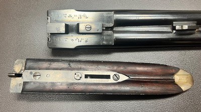 LINCOLN JEFFRIES 28GA BEST QUALITY TOP LEVER HAMMERGUN 28” F/F BARRELS MODERN 2 3/4” NITRO PROOF FIGURED WOOD WITH GREAT DIMENSIONS 5LBS 10OZ CASED - Image 20 of 22