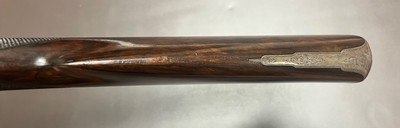 LINCOLN JEFFRIES 28GA BEST QUALITY TOP LEVER HAMMERGUN 28” F/F BARRELS MODERN 2 3/4” NITRO PROOF FIGURED WOOD WITH GREAT DIMENSIONS 5LBS 10OZ CASED - Image 13 of 22