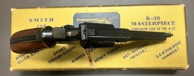 1954 S&W K-38 COMBAT MASTERPIECE 4” .38 SPECIAL FIVE SCREW FRAME EXCELLENT CONDITION COMPLETE PACKAGE BOX,TOOLS, & PAPERWORK - Image 6 of 14