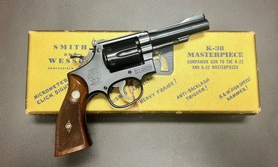 1954 S&W K-38 COMBAT MASTERPIECE 4” .38 SPECIAL FIVE SCREW FRAME EXCELLENT CONDITION COMPLETE PACKAGE BOX,TOOLS, & PAPERWORK - Image 4 of 14