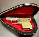 1959 BABY BROWNING LIGHTWEIGHT .25 ACP FINE ORIGINAL CONDITION WITH POUCH, PAPERWORK, & ORIGINAL BOX OF AMMO - 7 of 8