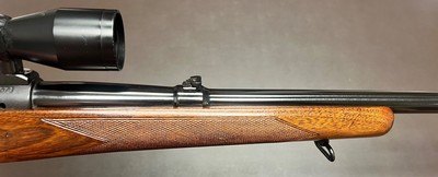 PRE 64 WINCHESTER MODEL 70 .270 STANDARD RIFLE 24” BARREL SWAROVSKI HABICHT 3-9x36A SCOPE FINE ORIGINAL CONDITION AMERICAN SPORTING RIFLE BUILT 1951 - Image 12 of 19