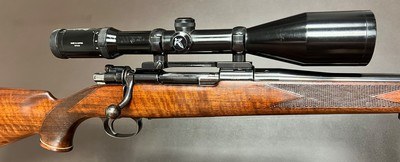 1956 WEATHERBY SOUTH GATE CA MAUSER ACTION .257 WEATHERBY MAG SWAROVSKI HABICHT 3-12X56 SCOPE STUNNING WOOD CLASSIC AMERICAN SPORTING RIFLE
